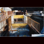 Bild 26 von 40 der Baubilder Sicht vom Maschinenhaus richtung Einlaufbereich